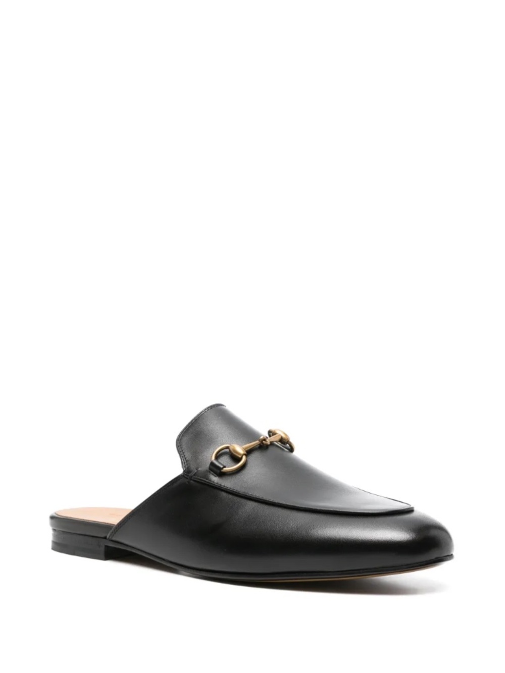 GUCCI Princetown Loafer Slipper Black Leather Size 8.5 (US) NIB 813864 AADCW